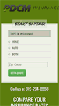 Mobile Screenshot of onlinequote.pdcm.com
